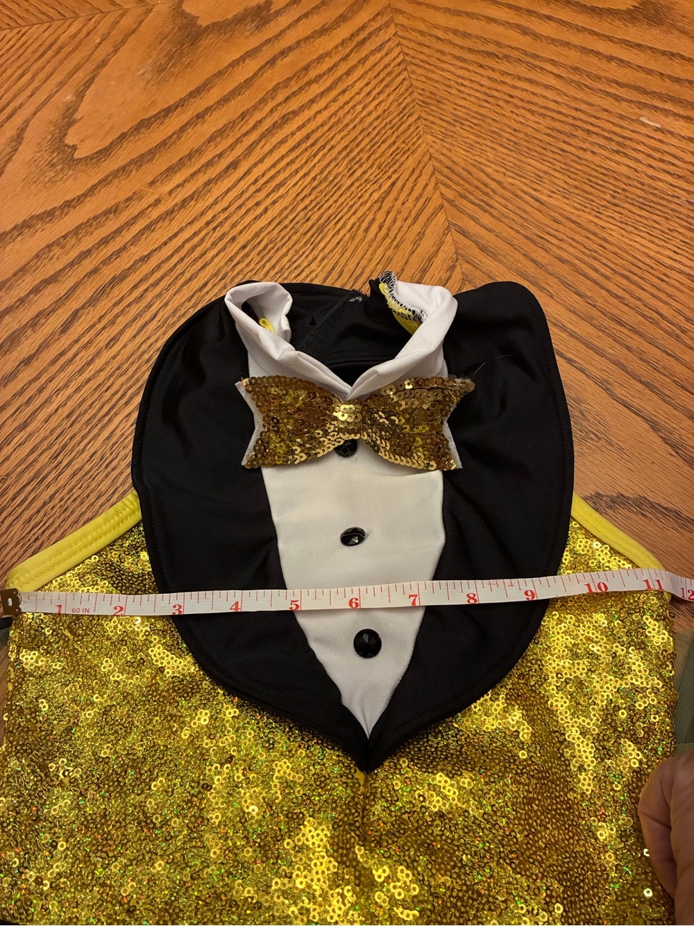 Gold & Yellow Sequin Tuxedo Tutu Dance Dress - Kids Costume A Wish Come True - Picture 6 of 10